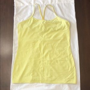 Lululemon Power Y Tank Yellow Size 12